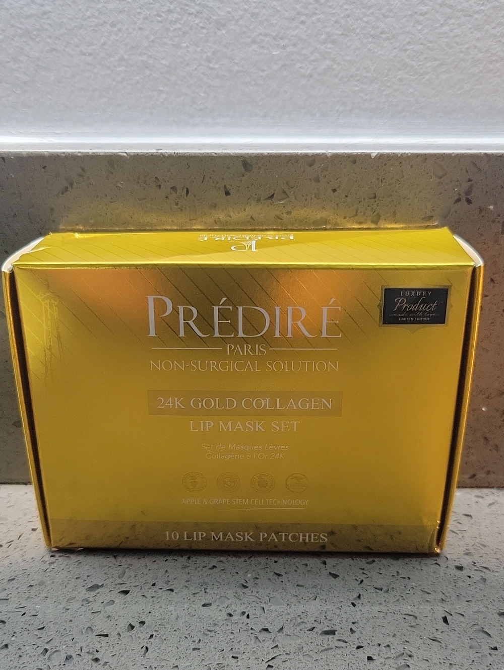 PRÉDIRÉ 24K Gold Collagen Lip Mask Set — Gold
